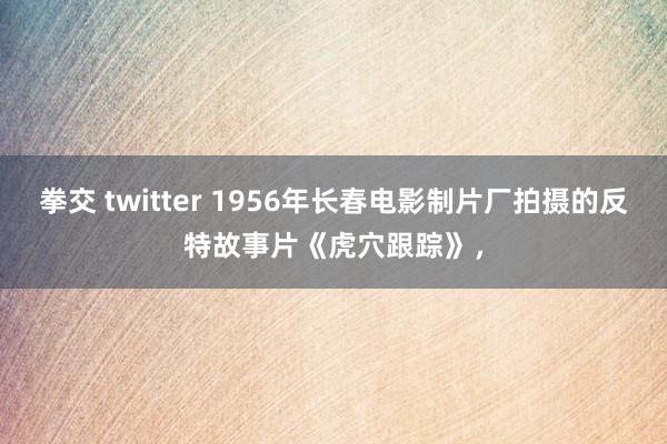 拳交 twitter 1956年长春电影制片厂拍摄的反特故事片《虎穴跟踪》，