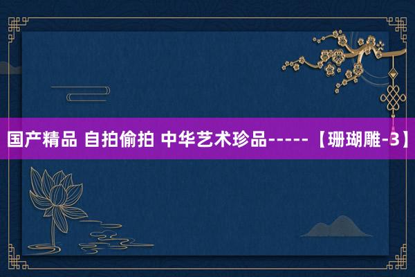 国产精品 自拍偷拍 中华艺术珍品-----【珊瑚雕-3】