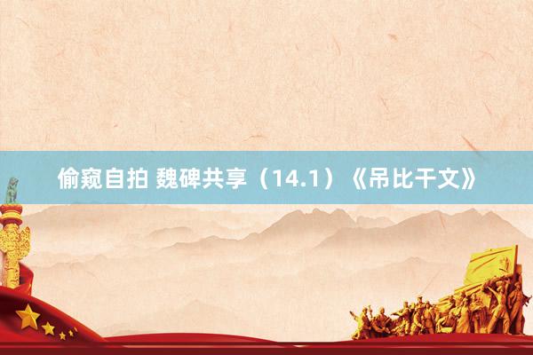 偷窥自拍 魏碑共享（14.1）《吊比干文》